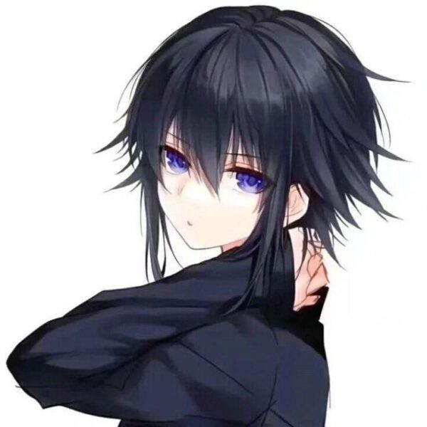 Avatar anime nam với ánh mắt sắc sảo, cuốn hút