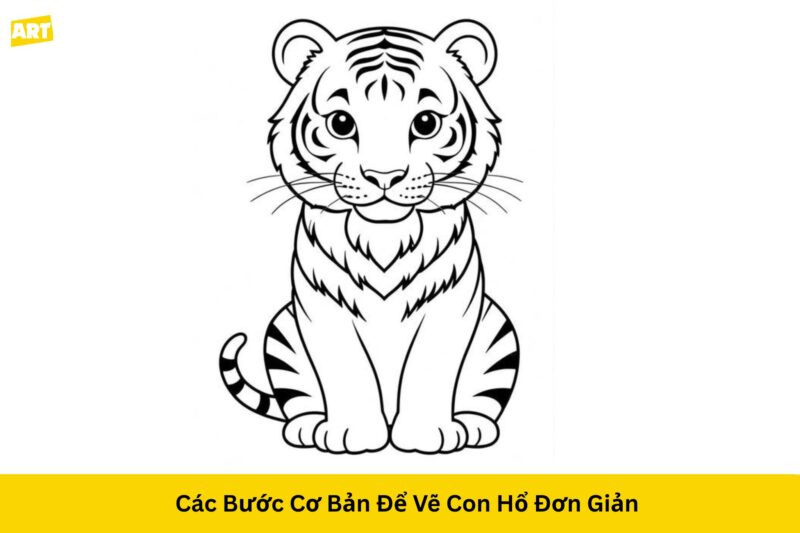 Các bước cơ bản để vẽ con hổ