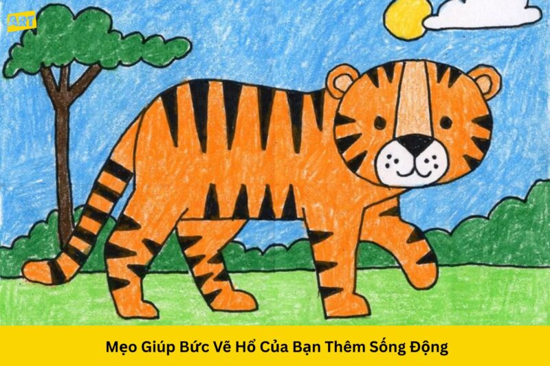 Mẹo giúp bức vẽ hổ thêm sống động