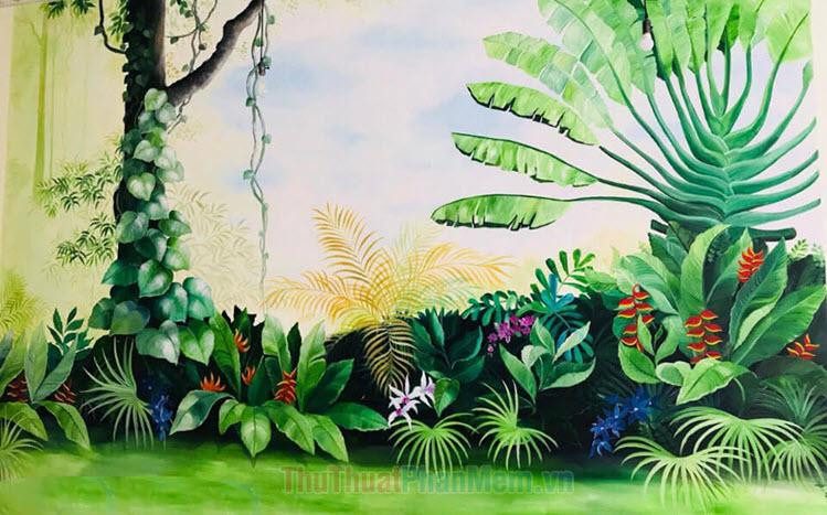 Tranh tường nghệ thuật hiện đại cho không gian sống thêm phần độc đáo và cá tính