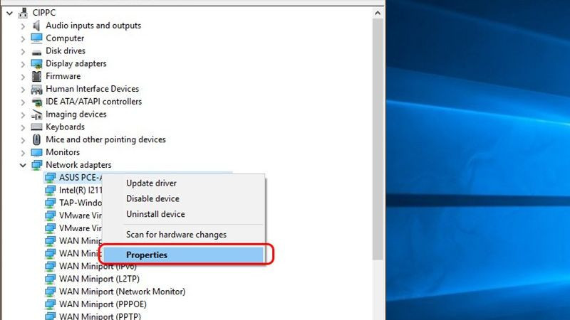 Tùy chọn hiển thị thiết bị ẩn trong Device Manager