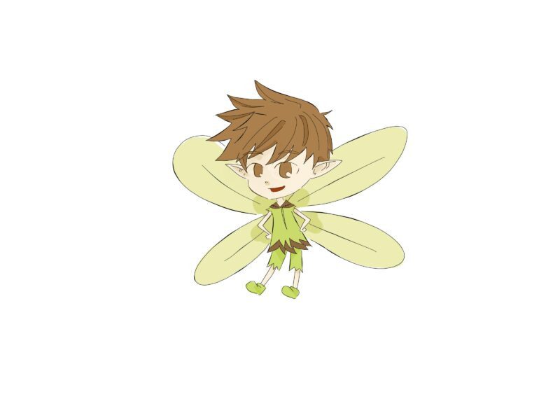 Phác thảo nhân vật anime đơn giản với đường nét cơ bản và biểu cảm dễ thương