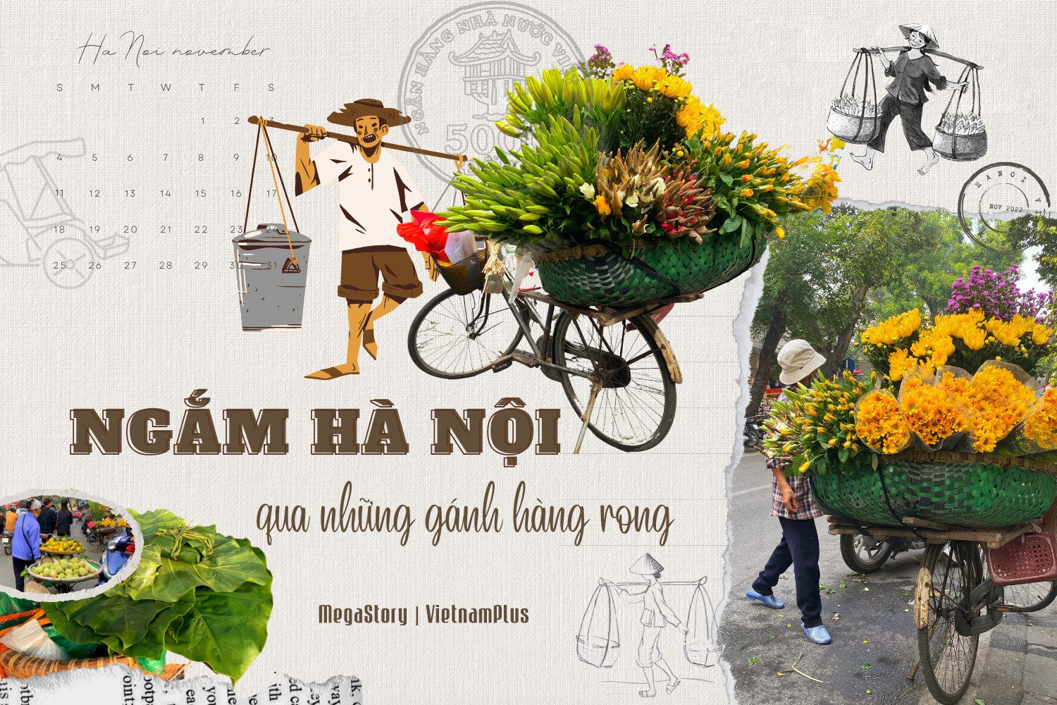 Vẽ tranh sinh hoạt con người tại một buổi chợ sớm tấp nập người mua kẻ bán và hàng hóa đa dạng